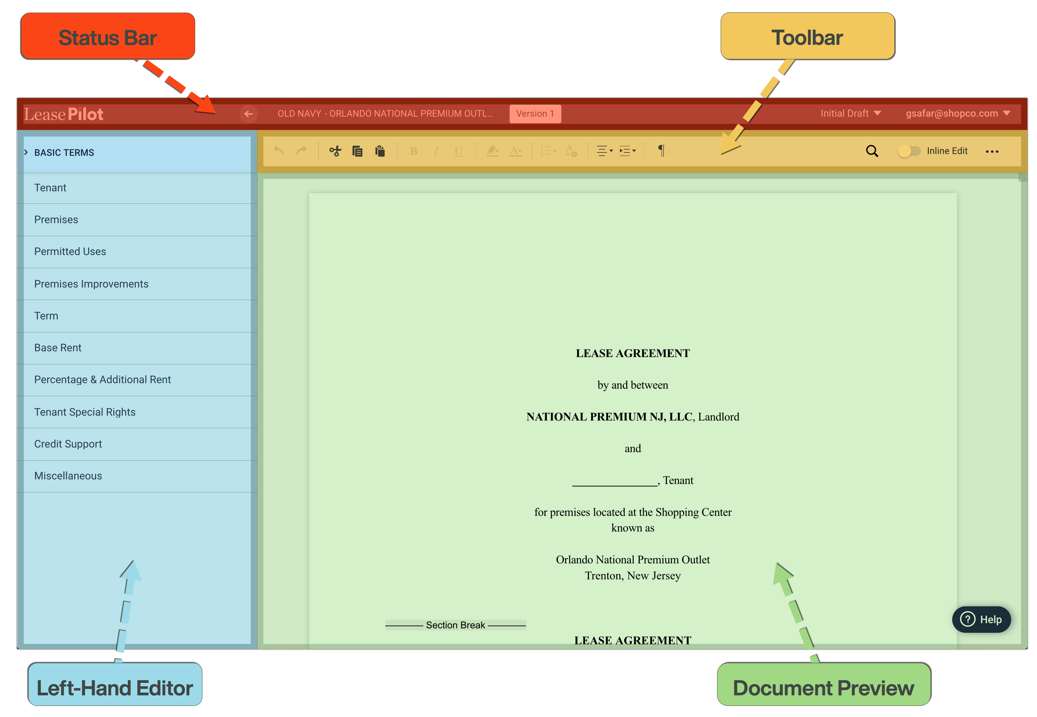 overview-of-the-drafting-editing-interface-leasepilot